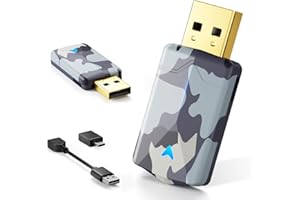 CODONOVA 2 in 1 Mini Android Auto & Carplay Wireless Adapter with Fast Stable Connection, Wired to Wireless Android Auto Car Adapter, Compatible with Android 10+ & Cars from 2016 Single