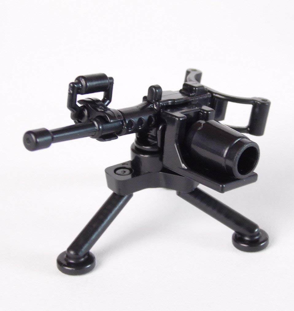 BrickArms Minifig. Cat WW2 M2 Machine Gun with Tripod Weapon for Lego Figures
