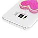 for Samsung Galaxy S8 Plus Case, Creative Love Heart Glow in The Dark Dynamic Heart Quicksand Liquid Clock Hourglass Transparent Liquid Soft Glitter TPU Case for Samsung Galaxy S8 Plus, Hot Pink