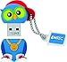 Emtec Animalitos 2.0 USB Flash Drive, 8GB, DJ Owl, ECMMD8GM341