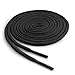 OrthoStep Round Athletic Black 45 inch Shoelaces 2 Pair Pack