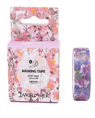 Oil Paint Tape Masking Sticker Scrapbook Deco Adhesive Sticky Paper Tape Gift Wrap Box Set (T)