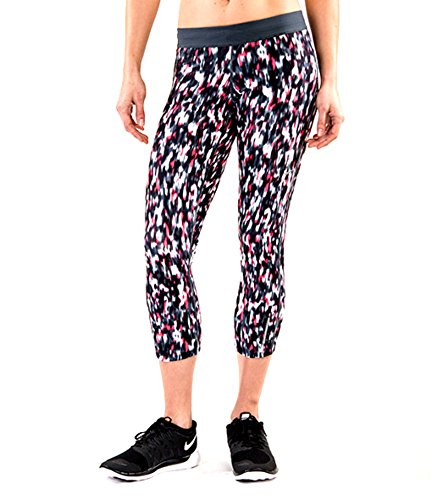 Nike WOMEN'S Relay Printed Crop Running Tights ATHLETIC CAPRI LEGGINGS 017