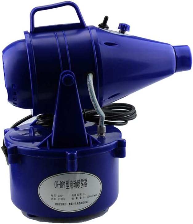 Electric Ultra Low Volume Sprayer 4L Aerosol Disinfection Fog Machine Spray Range 6-10M Output 300Ml / Min for School Hospital Public Places Such As Hotels