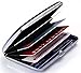 Credit Card Holder - Silver Stainless Steel RFID Blocking Protector - for Men & Women -Stylish Travel Wallet as Gift - Protection for Your Bank and ID Cards Against RFID Scanners (Silver)