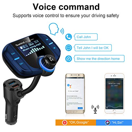 1 Upgraded+Sumind+Bluetooth+Transmitter+Hands+Free