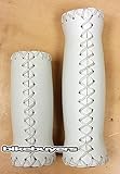 Velo Vinyl Leather Grips for Multi-Speed, 127mm & 92mm Grips - White, for 7/8