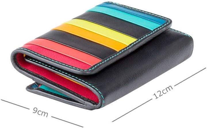 New Visconti High End Santorini Ladies Luxury Leather Cash Coin Card Purse Wallet RFID (Black Multi Halki Small) - Image 3