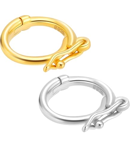 Fermoir à Double Ouverture Pivotant Pour Collier - Connecteur Pour Pendentif - Or, Zinc - Lot De 4 Neufs