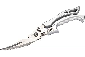 Wah Shing Yuen Heavy Duty Stainless Steel Kitchen Scissors, Professional Cooking and Poultry Shears for Bones, Turkey, Meat, 