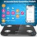 Updated 2020 Version Bluetooth Digital Body Fat Scale, AMAGARM Smart Wireless BMI Weight Scales, Bathroom Tracks Body Composition Analyzer Scale with Smartphone App for Water, BMI, BMR, Muscle Mass