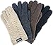 EEM women's knitted gloves, soft wool, 3M Thinsulate thermal lining, cable knit