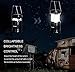 APOLLED Camping Lantern, 30-LED Collapsible Lantern with 6 AA Batteries, Survival Kit for Outdoor Camping, Emergency, Hurricane, Power Outage (Black, 2 Pack)