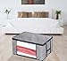 Onlyeasy Foldable Storage Bag Organizers - Breathable Household Home Organizers Bins for Duvet Clothes Blankets Comforters Quilts with Large Clear Window, 23.6