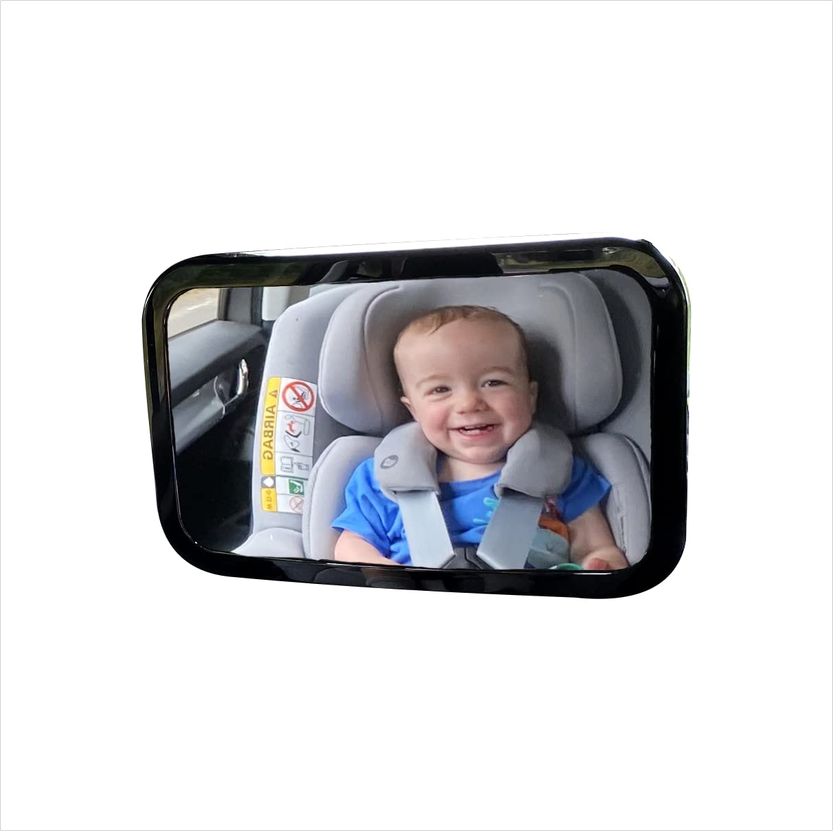 UKB4C Baby Car Mirror, Newborn Essentials, Baby Car Mirror for Back Seat, Shatterproof Baby Mirror, Baby Essentials for Newborn, Car Mirror Baby Rear View