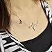Zittop New Women EKG Necklace Heartbeat Rhythm with Love Heart Shaped (Gold) Product Name