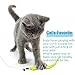 8 Pcs Cat Feather Toy, Cat Toy Wand, Teaser Wand Toy Set, Wineecy Cat Toys Interactive Retractable Wand Rod with Assorted Feather Toy for Exercising Kitten or Cat (Feather Toys)