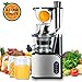 Aobosi Slow Masticating Juicer 83mm(3.15inch) Wide Chute Juice Extractor Cold Press Juicer Machine with Quiet Motor/Reverse Function/Juice Jug and Clean Brush for High Nutrient Fruit & Vegetable Juice