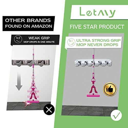 4 LETMY+Broom+Holder+Wall+Mounted