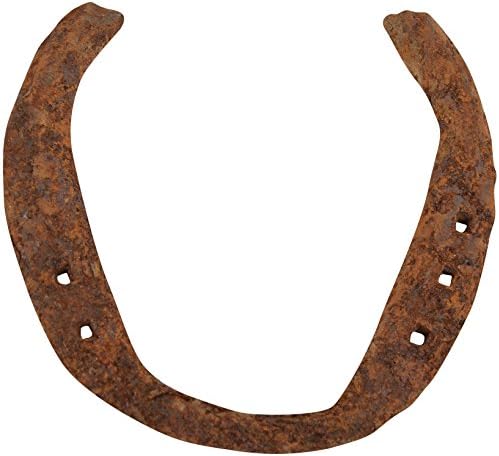 Rajasthani Iron Horse Shoe for Evil Eye Protection (7 cm x 0.5 cm x 10 cm, Black)
