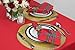 DII 100% Spun Polyester Table Top Collection, 52x70, Red, 1 Piece