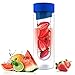 Asobu Flavor It 20 Ounce Glass Water Bottle With Fruit Infuser, Blue