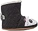 Robeez Panda Crib Shoe (Infant), Black/White, 6-12 Months M US Infant