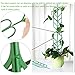 Indoor Plant Trellis for Climbing Plants Bundle Pack - 6 Leaf Shape Garden Plant Supports Houseplants Trellis, 18 Plant Clips, 12 Zip Ties, 1 Roll Wire Twist Tie for Potted Vine Vegetable Flower
