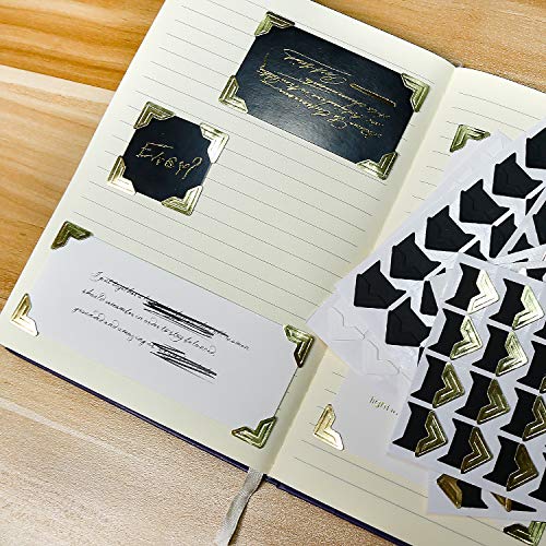 PuTwo Photo Corners, 15 Sheets 516 Pieces Photo Corners Self Adhesive