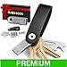 BUYESBOX Compact Key Organizer Leather Keychain Pocket Smart Key Holder Real Leather Secure Locking Mechanism Key Chain up to 10 Keys & Tools 16GB USB Memory