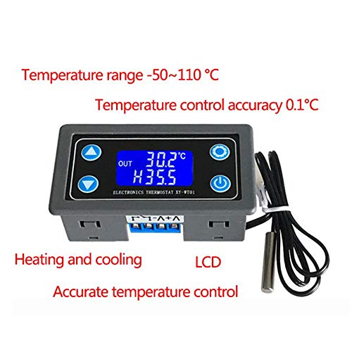 XY-WT01 Temperature Controller Digital LED Display Heating/Cooling Regulator Thermostat Switch - Thumbnail 2
