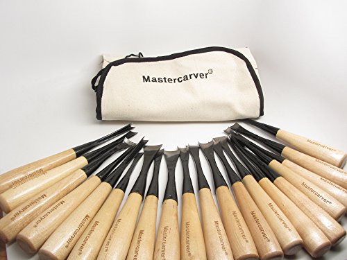MASTERCARVER 20-piece Steel carving set High Carbon Steel