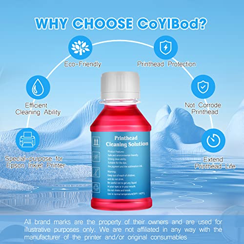 CoYlBod Printhead Cleaning Kit Printer Flush Kit for Epson WF7720 WF