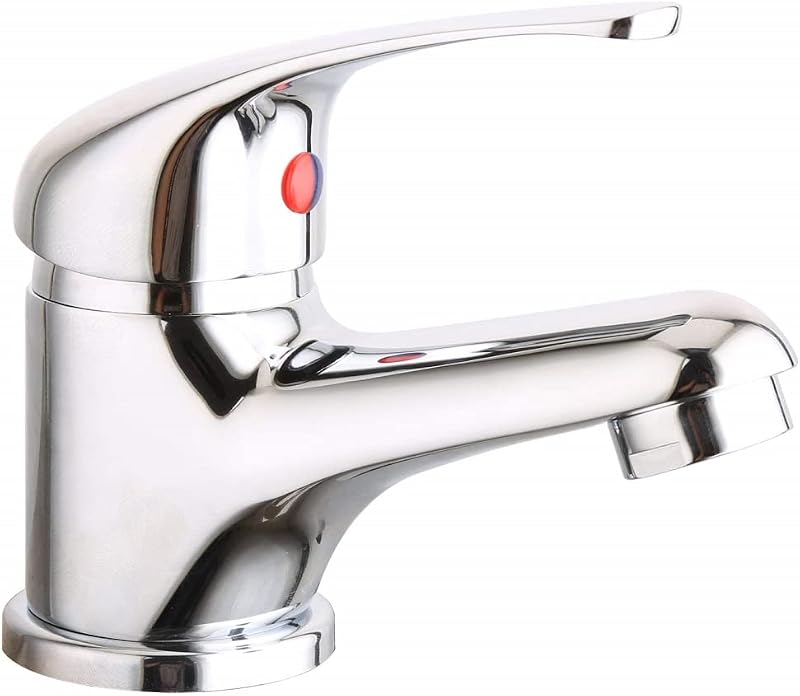 VeeBath Eco/Prima Mono Basin Mixer Tap Chrome Single Lever Brass