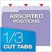 Pendaflex Two-Tone Color File Folders, Letter Size, 1/3 Cut, Lavender, 100 Per box (152 1/3 LAV)