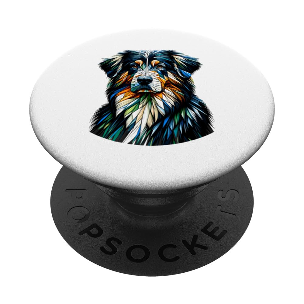 Polygon Art Hovawart Hovawarts Hovi PopSockets Swappable PopGrip