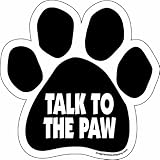 Imagine This Paw Car Magnet, Talk to The Paw, 5-1/2-Inch by 5-1/2-Inch