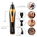 URiver Nose Hair Trimmer, 4 in 1 Rechargeable Nose Trimmer/Nose Ear Trimmer/Beard Trimmer/Sideburn Trimmer/Eyebrow Trimmer Waterproof Grooming Kit for Men (Gold)