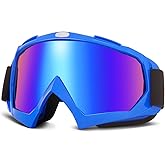 KEMIMOTO Dirt Bike Goggles - Motocross & ATV/UTV Goggles with Anti UV Protection