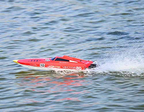 FMTStore 2.4Ghz Radio Control Control Vector 80 (cm) Super High Speed Race Boat ABS Unibody RC ARTR w/ESC Brushless Motor v798-1