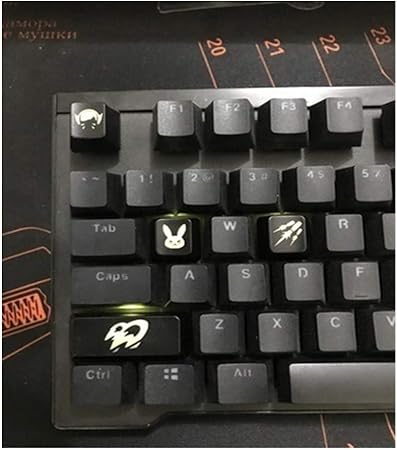 Amazon Diyキーキャップ 4キー バックライト設定キーmxスイッチカバーabsメカニカルキーボードキーキャップのためにオーバーウォッチプレーヤー キーボードカバー Colore Dva Japanjietao ゲーミングキーボード 通販