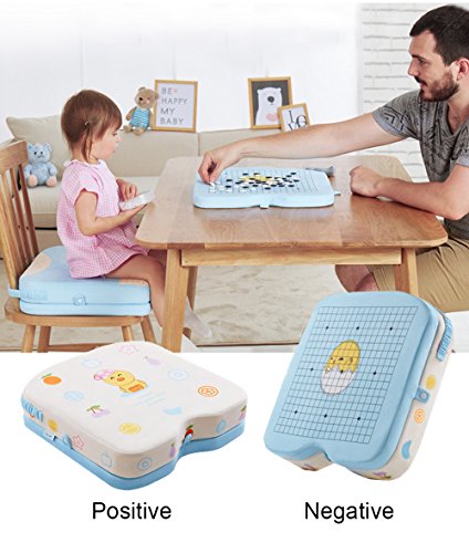 Kids Dining Chair Increasing Cushion - WER Baby Portable Dismountable Adjustable Highchair Booster Memory Foam Seat Cushion Washable Thick Chair Seat Pads Buckle Strap(Type A)