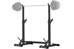 CANPA Adjustable Squat Rack Stand Multi-Function Barbell Rack Weight Lifting Gym Dumbbell Racks Home Gym Bench Press Rack Dumbbell Racks Stands 600Lbs