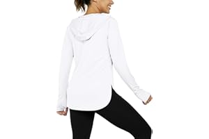 Hiwzffy Women's Sun Protection Shirt UPF 50+ Long Sleeve Hoodie UV SPF T-Shirts Rash Guard Hiking Quick Dry Lightweight