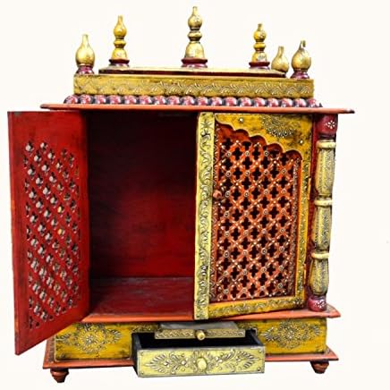 Theshopy Wooden Bed Side with Upholstery with 1 drawer made by old recycle teak wood Wooden Bed Side with Upholstery with 1 drawer made by old recycle teak wood #A722