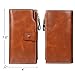 Jack&Chris Women's RFID Blocking Luxury Genuine Leather Clutch Wallet Card Holder Organizer Ladies Purse,WB301A