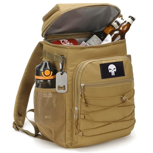 Taktischer Kühlrucksack – 25L Isolierter Rucksack, Auslaufsicher & Robust – Großer Lunch-Rucksack, Wasserdichter Eisrucksack für Männer, Frauen, Arbeit, Tagesausflüge, Camping, Strand & Wandern thumbnail 1
