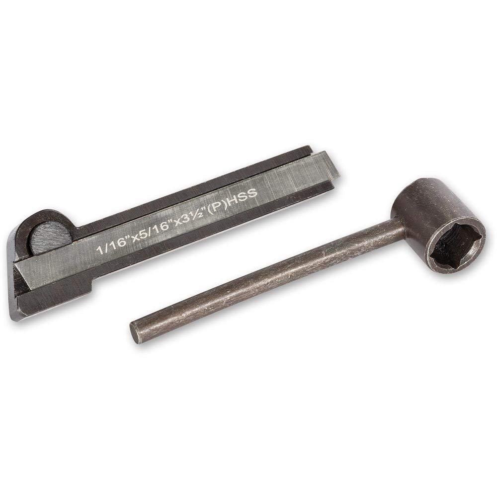 New Lathe Parting Tool Cut Off With HSS Blade 1/16"x 5/16" x 3.1/2" with Wrench