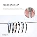 Eutuxia Mini Multitool Hair Clip. 8-in-1 Multifunction Stainless Steel Everyday Carry Tool Works as Flat Head, Small & Large Screwdriver, Ruler, Cutter, 8mm(5/16) Wrench, Trolley Coin & Hairpin [5 PK]