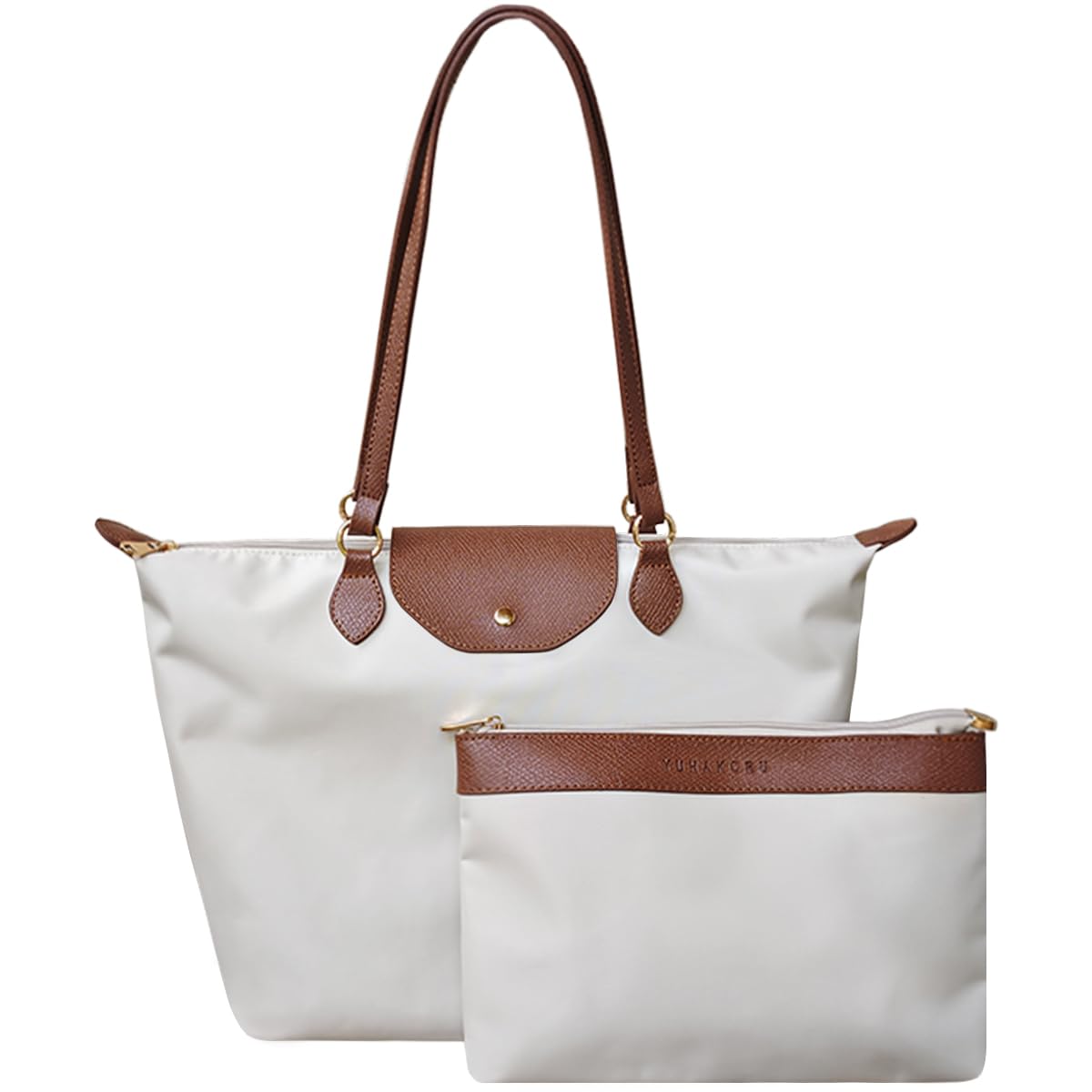 Photo 1 of YUHAKORU Nylon Tote Bags for Women Shoulder Purse Waterproof